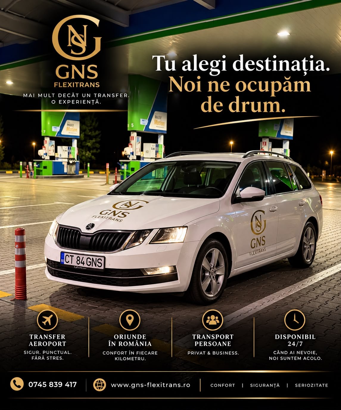 Detaliu din flota GNS FLEXITRANS