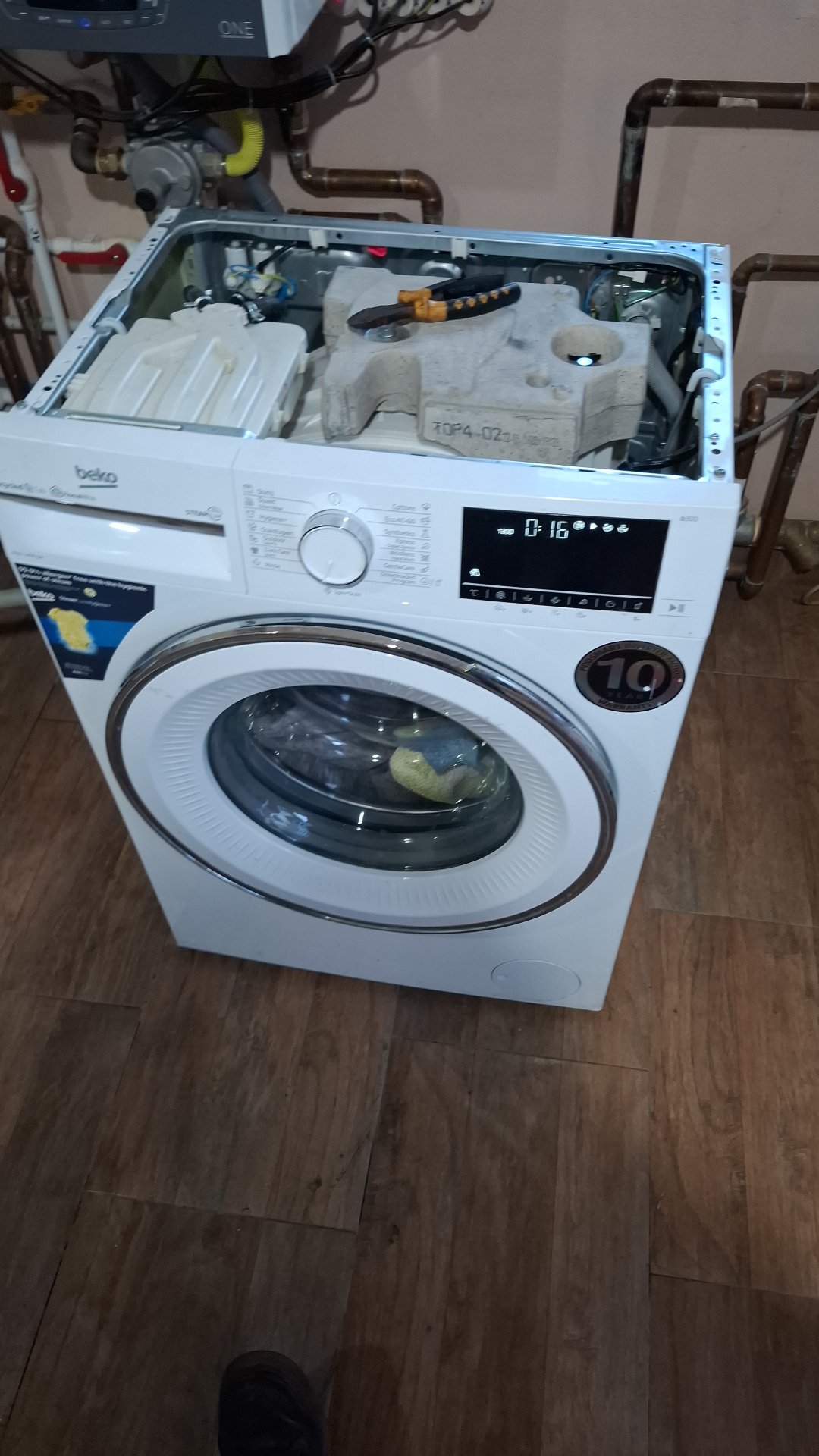 Testarea funcționării mașinii de spălat după reparație