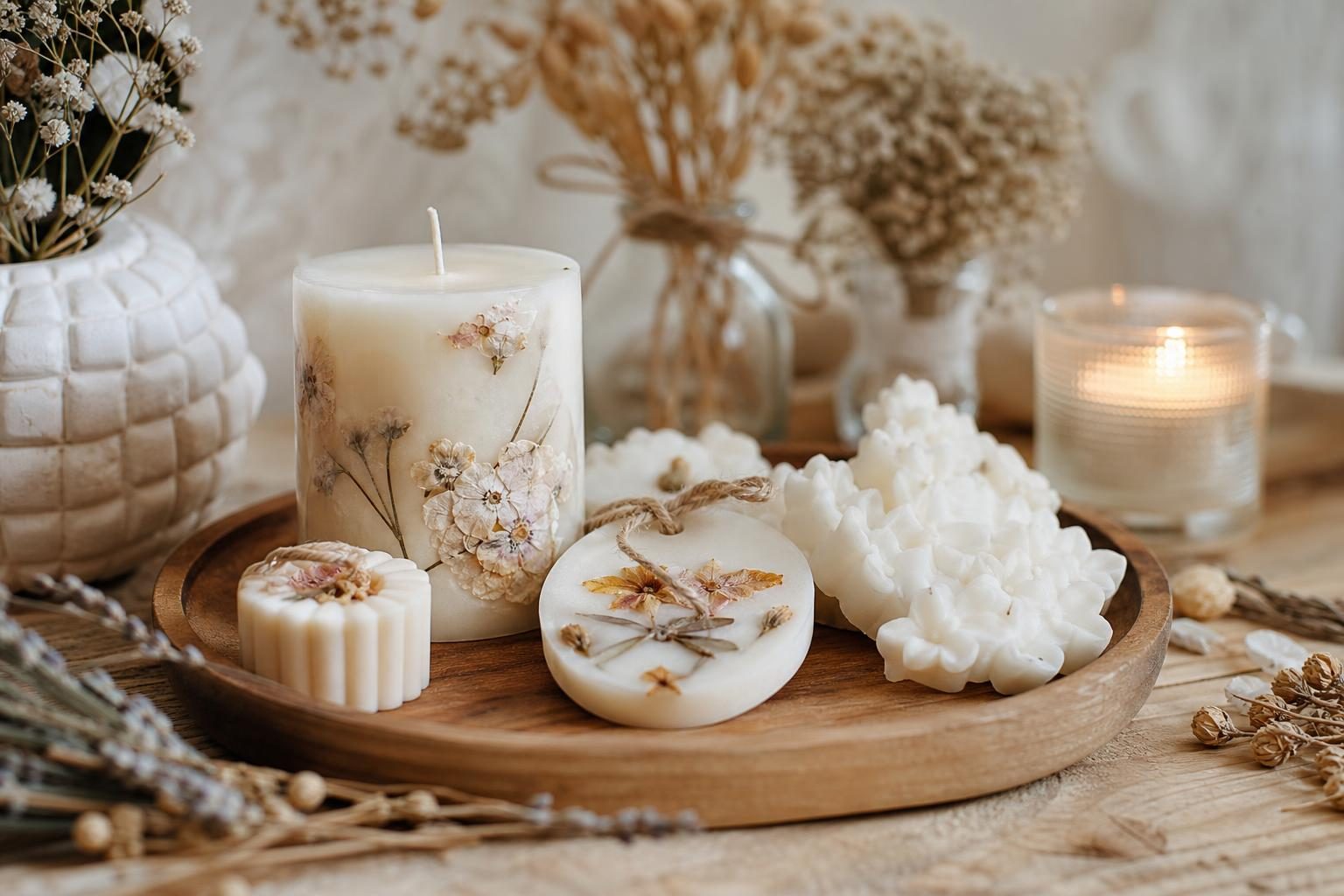 Ambianță creată de lumânările Soyartcandels